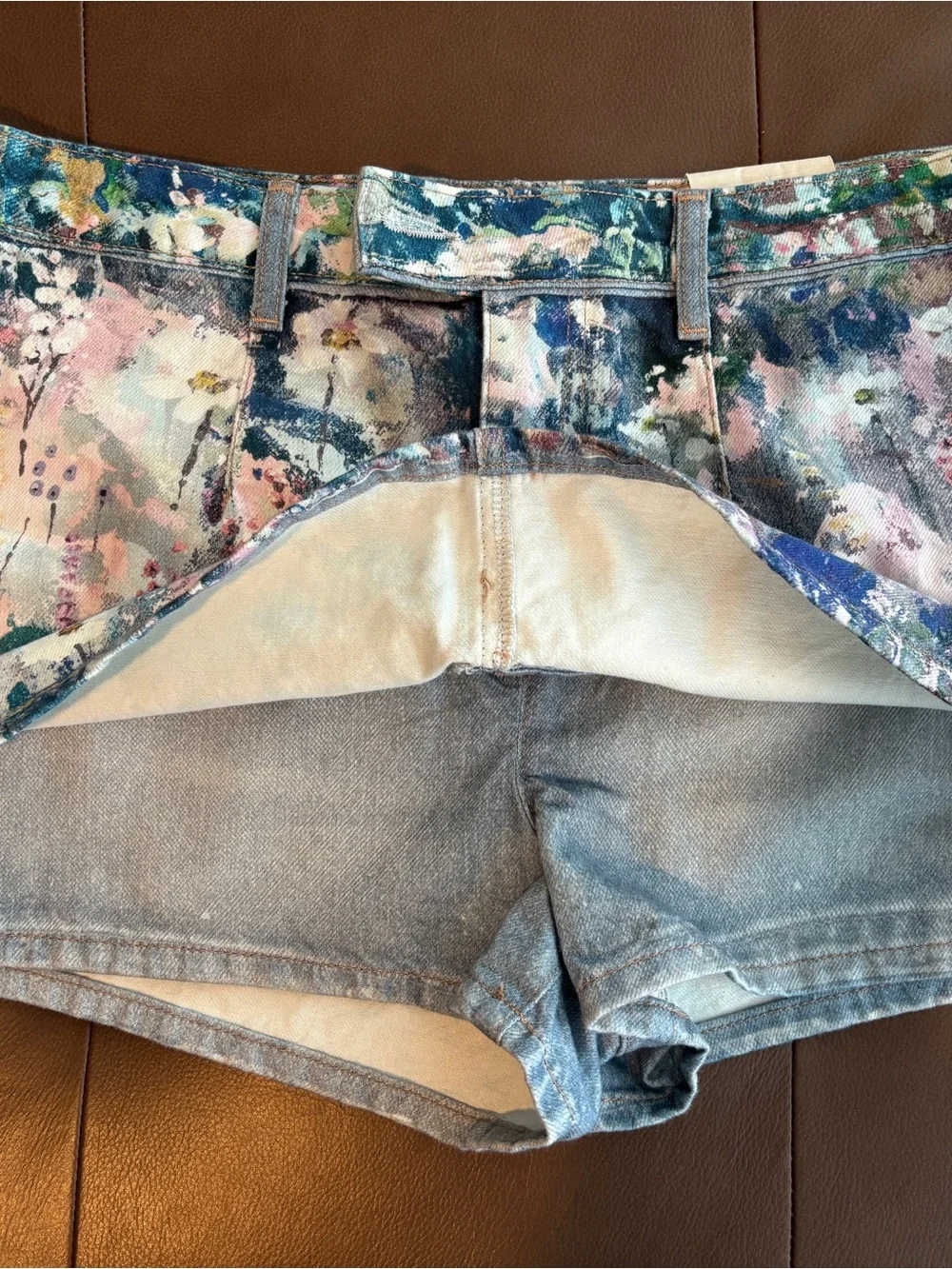 Free People denim shorts